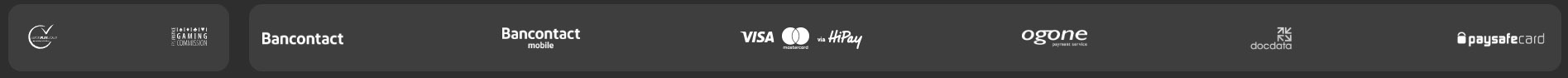 Méthodes de paiement et logos partenaires GoldenVegas